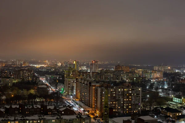 Blick Auf Die Nacht Rjasan — Stockfoto