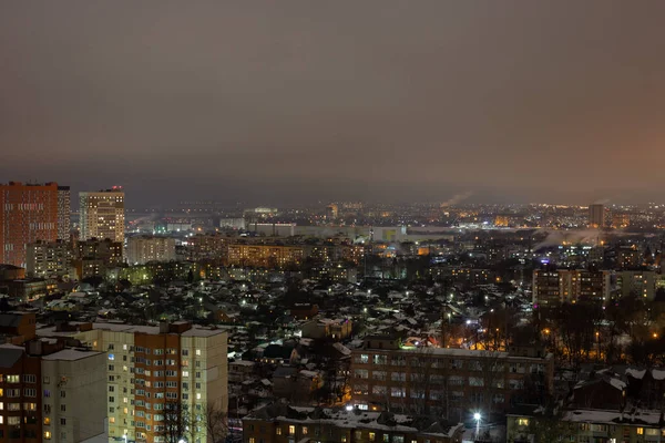 Blick Auf Die Nacht Rjasan — Stockfoto