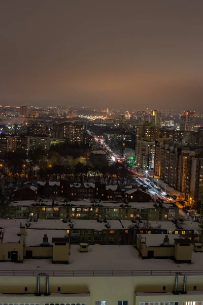 Blick Auf Die Nacht Rjasan — Stockfoto