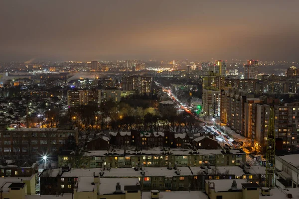 Blick Auf Die Nacht Rjasan — Stockfoto