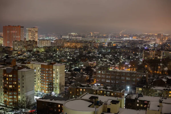 Blick Auf Die Nacht Rjasan — Stockfoto