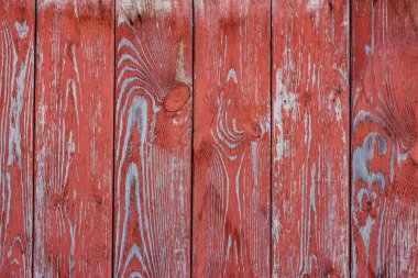 Eski kırmızı ahşap çitin dokusu