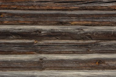 Evin ahşap duvarının dokusu