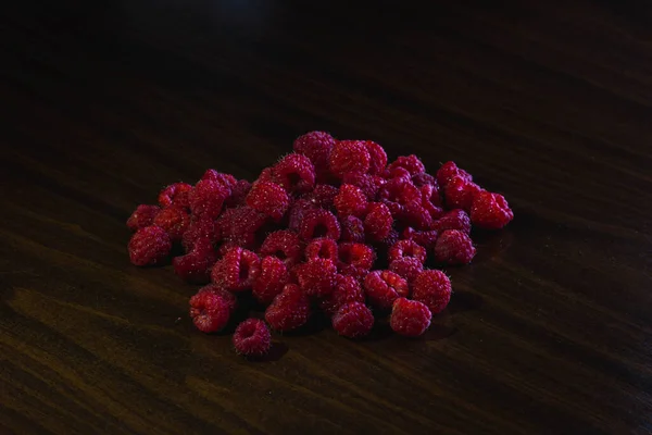 Red Raspberries Table — Stock Photo, Image