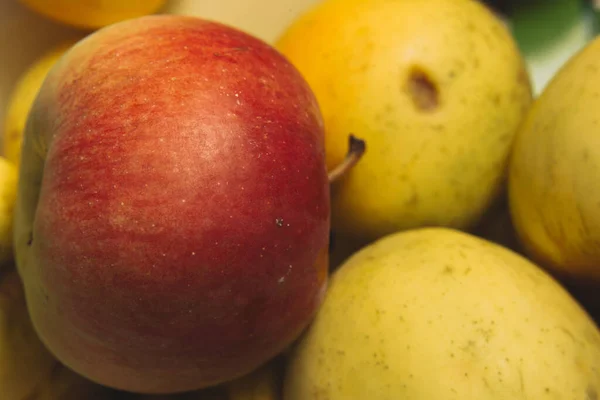 Close Fresh Green Apples — Stock Photo, Image