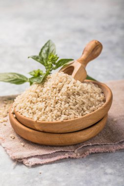 Kasede cilalanmamış kahverengi pirinç