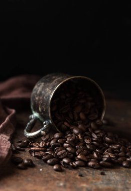 Dağınık kahvenin yakın görüntüsü