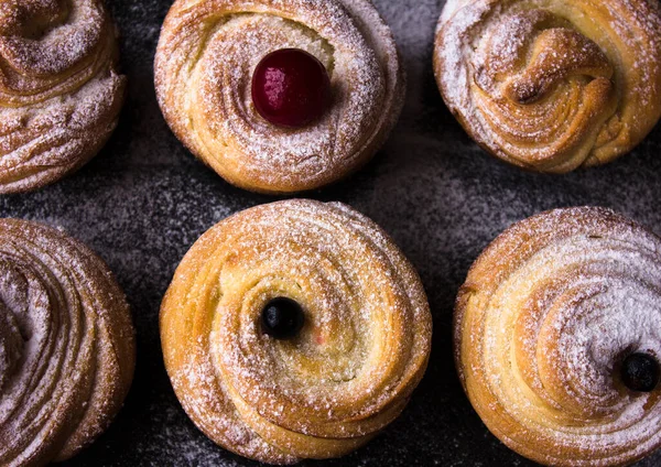 Close View Tasty Dessert Background — Stock Photo, Image