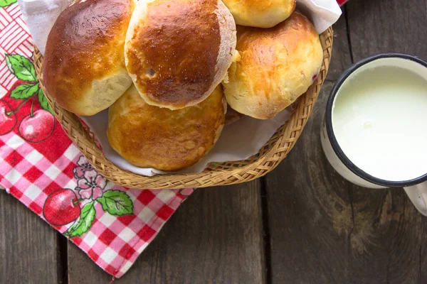 Homemade Scones Russian Patties — Stock Photo, Image