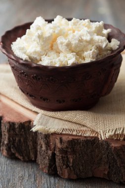 Ev yapımı krem peynirin yakın görüntüsü