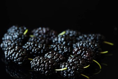 Siyah dut üzerine siyah dut