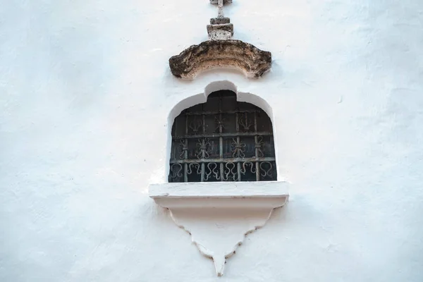 Colonial Window Walled City Cartagena — Stock Photo, Image