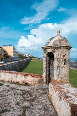Cartagena, Kolombiya 'daki gözetleme kulesi.