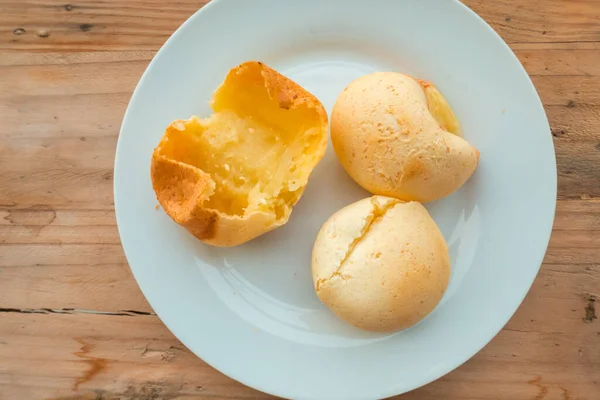 Läckra Colombianska Bakverk Till Frukost Pandebono Ordförande — Stockfoto