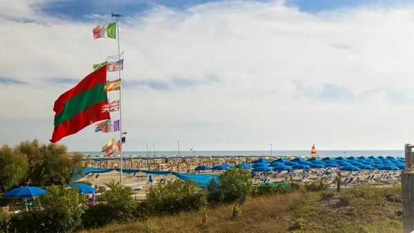 Erstaunliche Marina Pietrasanta Strand Blick — Stockfoto