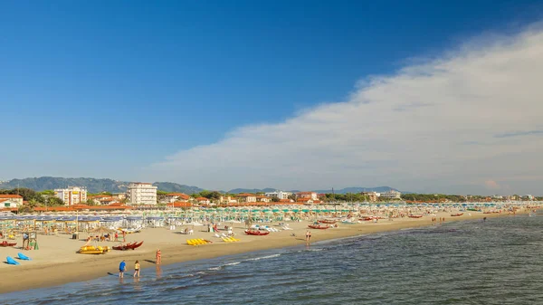 Výhled Pláž Marina Pietrasanta — Stock fotografie