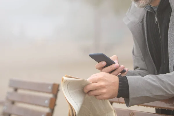 Usiness Información Personas Concepto Los Medios Comunicación Masas Primer Plano — Foto de Stock