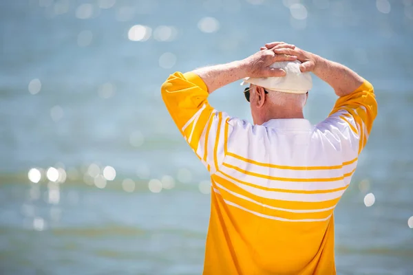 Familie Leeftijd Reizen Toerisme Mensen Concept Senior Paar Rust Tropisch — Stockfoto