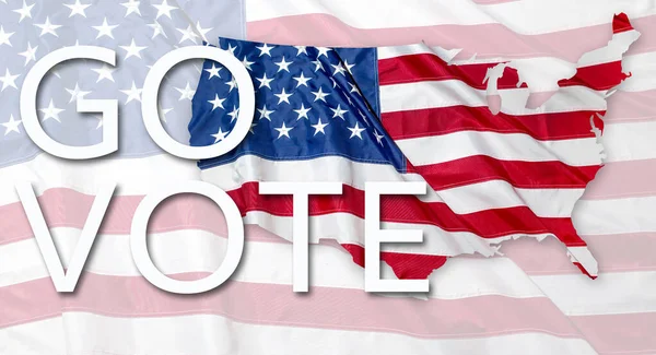 Banner Pro Prezidentské Volby Usa Hlasovací Koncept — Stock fotografie