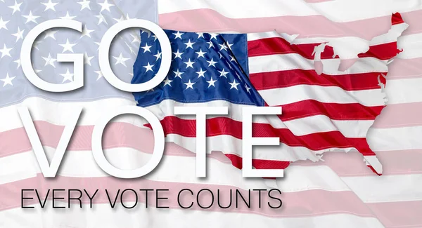 Banner Pro Prezidentské Volby Usa Hlasovací Koncept — Stock fotografie