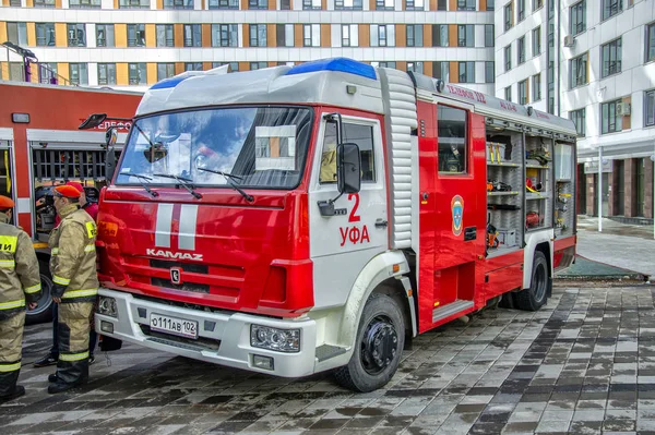 Camion Dei Pompieri Kamaz Città Ufa — Foto Stock