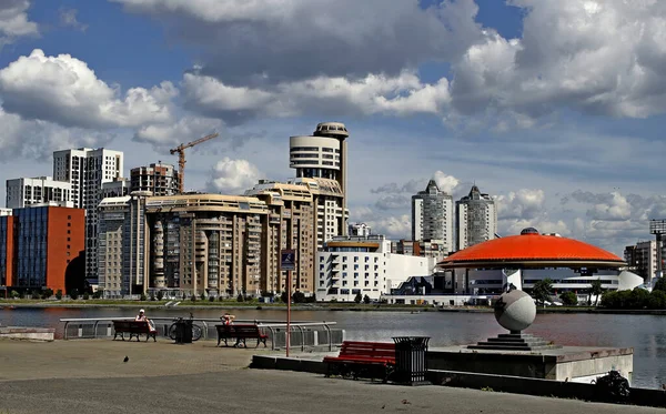 Ciudad Organismo Vivo Edificios Residenciales Públicos Administrativos Religiosos Parques Embalses — Foto de Stock