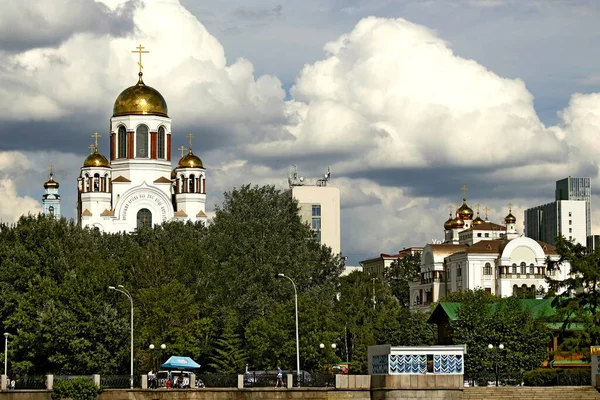 Miasto Jest Żywym Organizmem Budynków Mieszkalnych Publicznych Administracyjnych Religijnych Parków — Zdjęcie stockowe