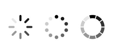 Işık arkaplanına yüklenen simge çemberi sürecinin kümesi.