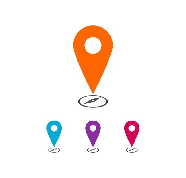 Işık arkaplanındaki konum haritası simgesi.