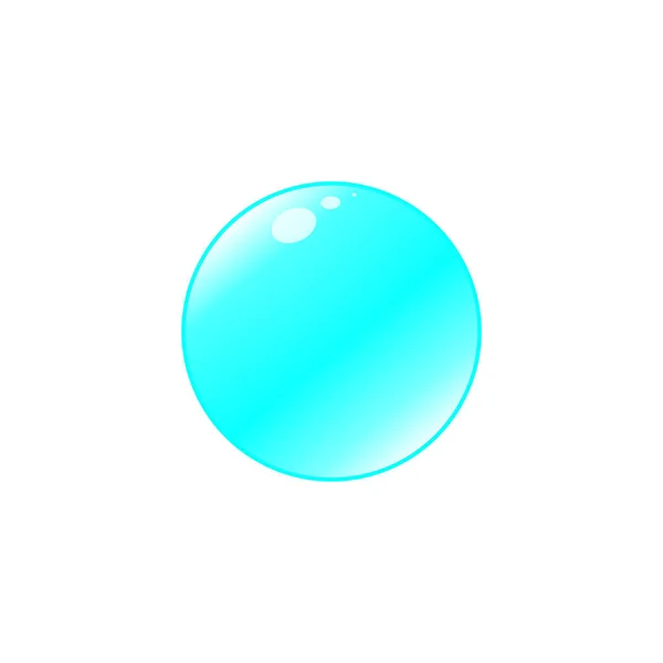 Διαφανής Γυάλινη Μπάλα Από Μπλε Χρώμα — Διανυσματικό Αρχείο