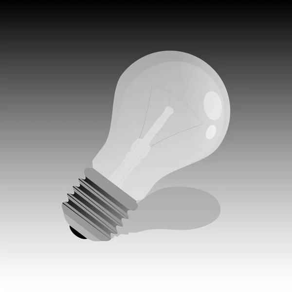 Arkaplanda şeffaf parlak lamba.