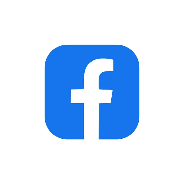 Ilustração Vetorial Rede Social Logotipo Facebook Sobre Fundo Claro —  Vetores de Stock