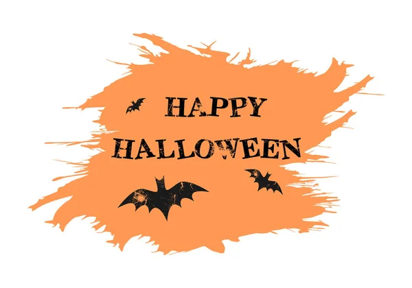 Vector Illustratie Van Een Feestelijk Spandoek Voor Halloween Gelukkige Halloween — Stockvector