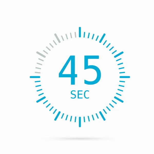 Işık arkaplanındaki vektör simgesi mavi zamanlayıcı.