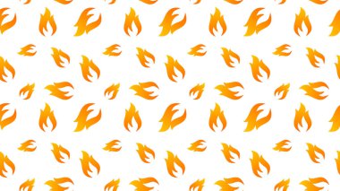 Alevli, pürüzsüz bir desenin vektör illüstrasyonuName.