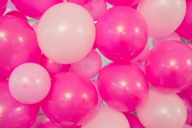 Pembe balonlar, tavşan balonlar, pembe güzel Doğum günü doku bubbles