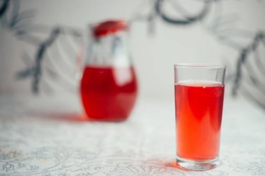 Arka plan, üzerine taze meyve suyu kapat