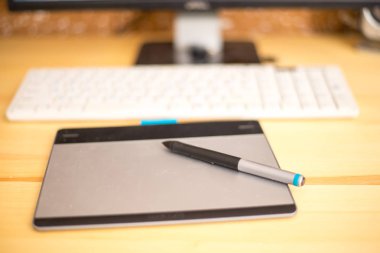 İşyerinde grafik tablet