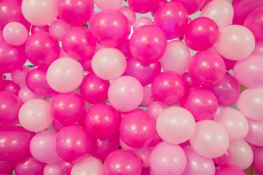 Pembe balonlar, tavşan balonlar, pembe güzel Doğum günü doku bubbles