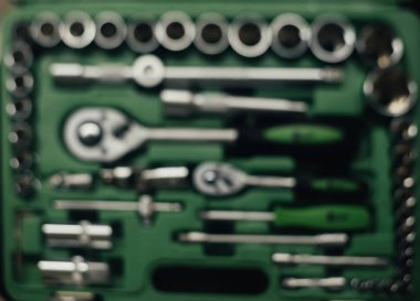 Araç kutusu arka plan üzerinde yakın