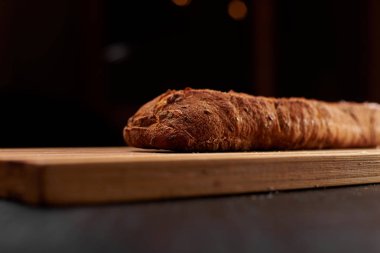 Kepekli ekmek arka plan üzerinde Kapat