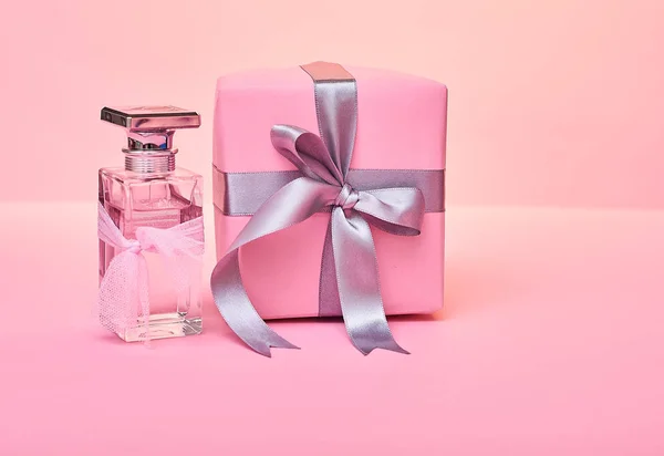 Gift Concept Minimal Background Close — Stock Photo, Image