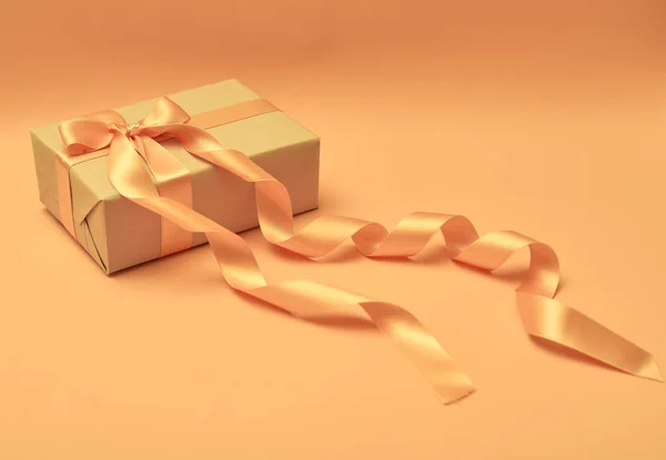 Pink Gift Box Background — Stock Photo, Image