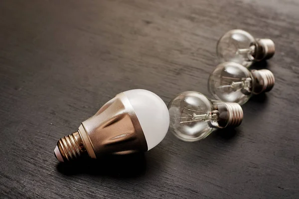 minimalistic wallpaper, composition with light bulbs