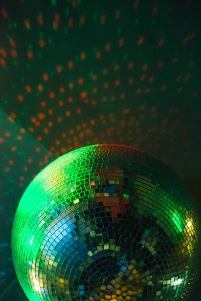 Bola Disco Com Raios Brilhantes Fundo Festa Noite — Fotografia de Stock