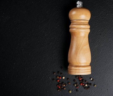 Stüdyo sho karabiber tablo ile gıda kompozisyonu