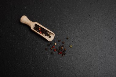 Stüdyo sho karabiber tablo ile gıda kompozisyonu