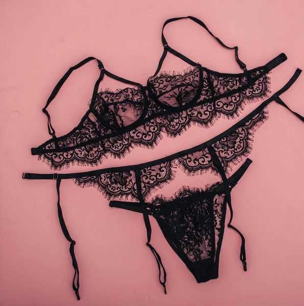 Sedutor Lingerie Segundo Plano Valentine Day Concept — Fotografia de Stock