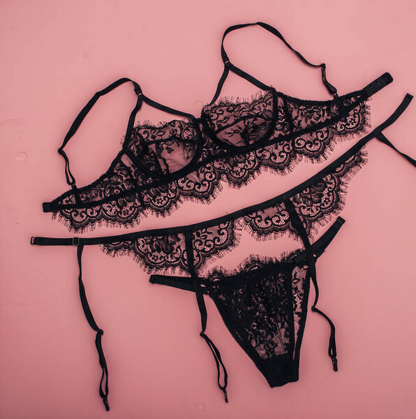 seductive lingerie on background, st valentine day concept 