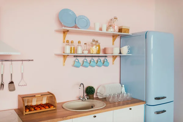 Interieur Van Moderne Keuken Thuis — Stockfoto